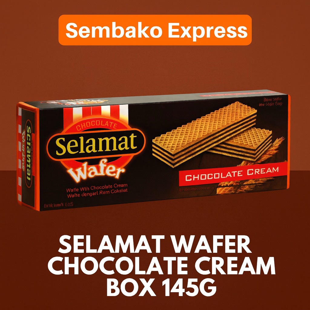 

Selamat Wafer Chocolate Cream 145 g – Renyah dan Lumer di Mulut