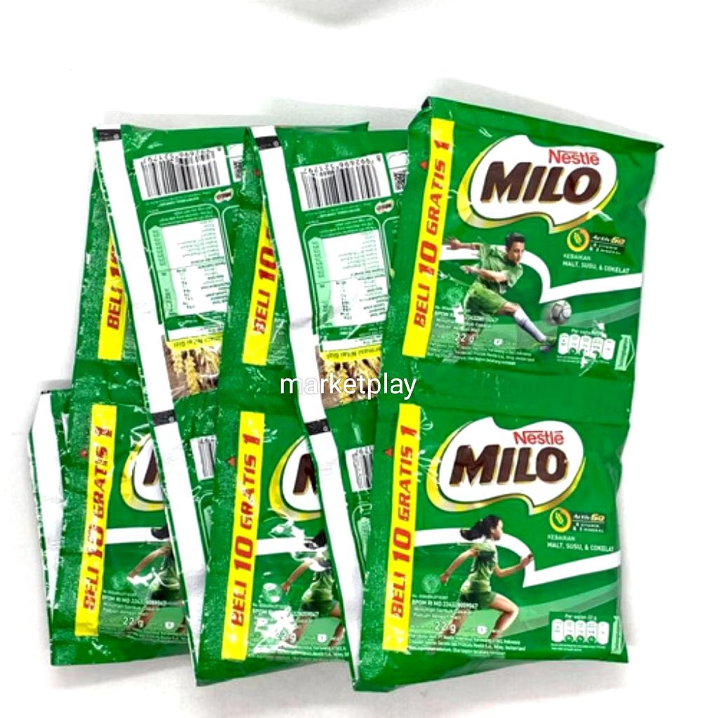 

MILO 1renceng isi10pcs Gratis 1sachet