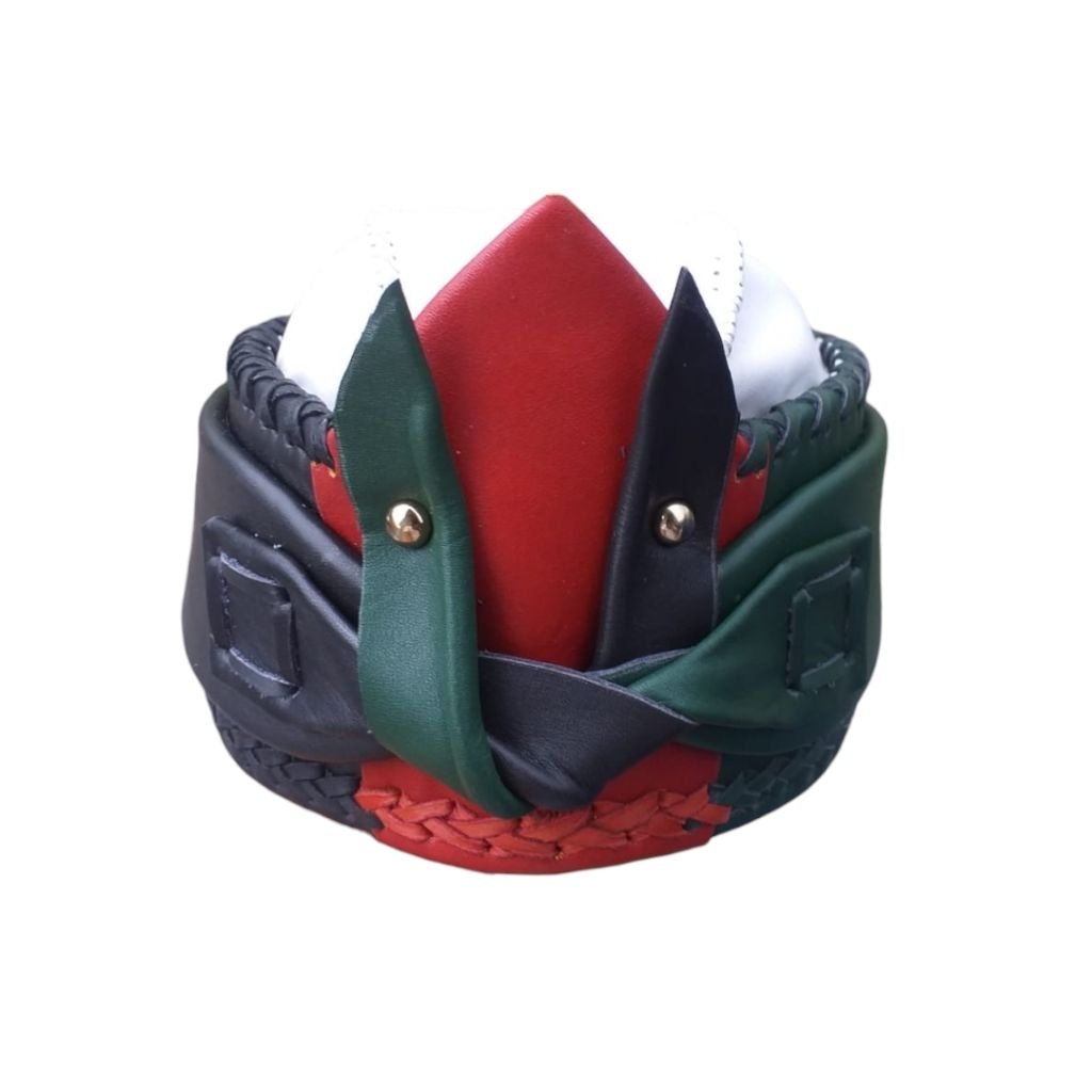 Blangkon Kulit Asli Iket Tradisional Jawa Sunda Model Palestina