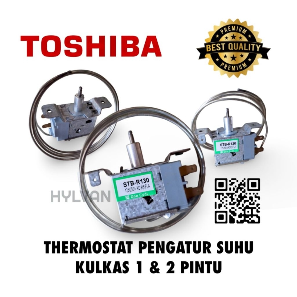 THERMOSTAT | TERMOSTAT PENGATUR SUHU KULKAS 1 & 2 PINTU TOSHIBA