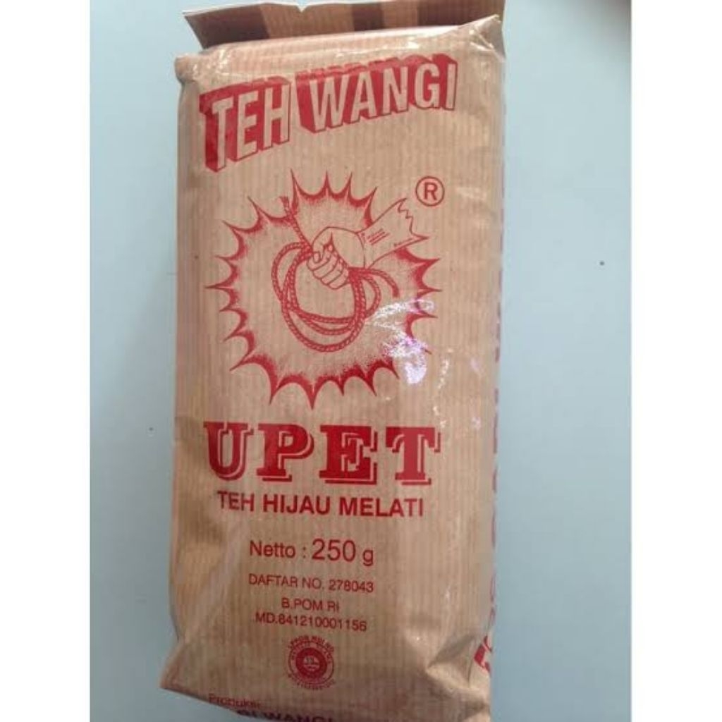 

Original Teh Upet 5 bks (@250 gram) Oleh-Oleh Khas Cirebon Teh Hijau Melati 250 gram