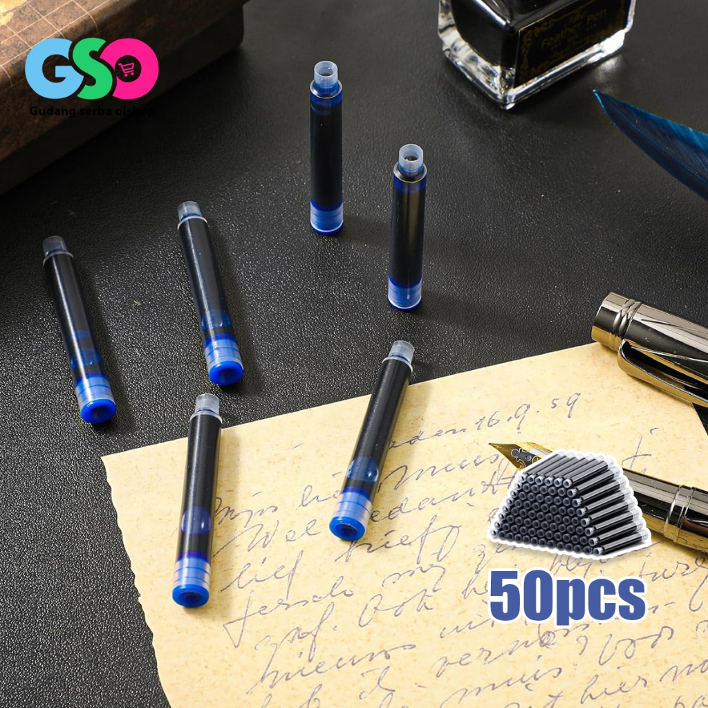 

Refill Tinta Pulpen Standar International Isi Ulang 100pcs Cocok Semua Merk Pena Tahan Lama