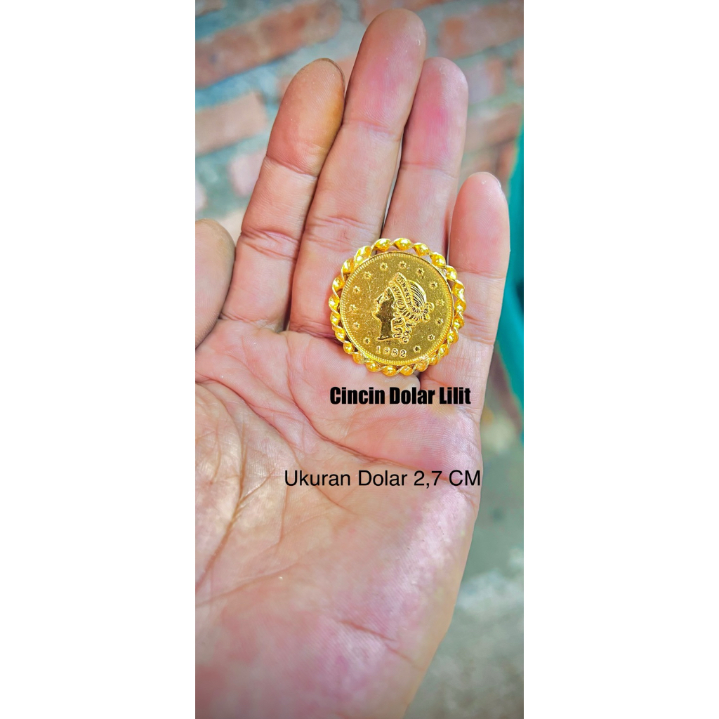 Cincin Koin Dolar Lilit
