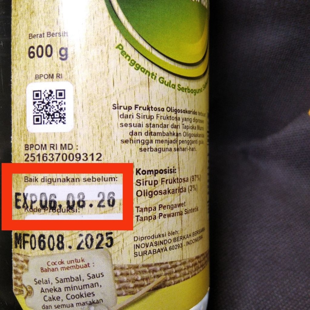 

[BPOM] Sirup Fruktosa GULAKONG 600gr | Aman Diabetes