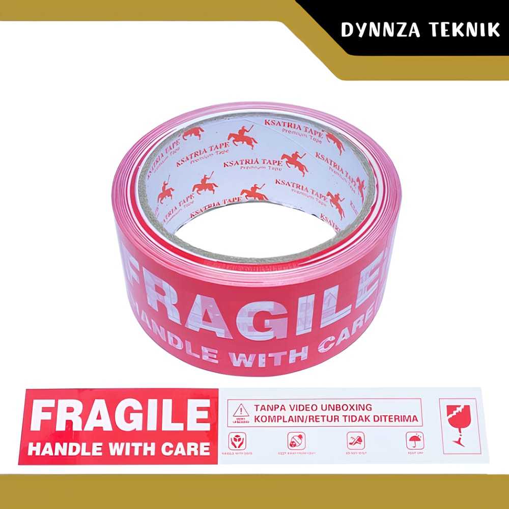 

Lakban Unboxing Fragile/Isolasi Fragile/Lakban Jangan Dibanting