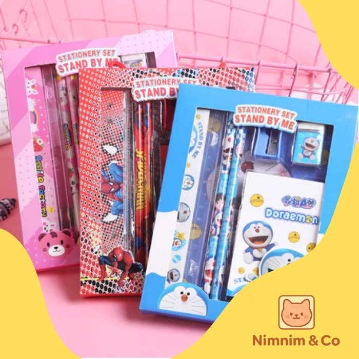 

Set Alat Tulis 6 In 1 / Stationery Set Lucu Karakter / Paket Perlengkapan Alat Tulis / Souvenir Hampers Anak Sekolah