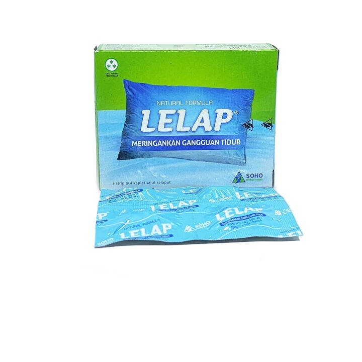 LELAP STRIP ISI 4 KAPSUL Meringankan Gangguan Tidur Herbal Lelap Tidur