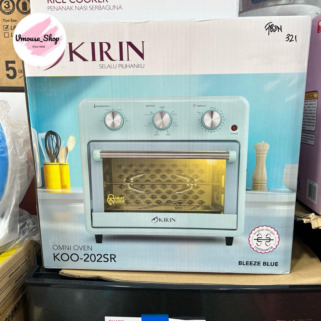 KIRIN OVEN + MICROWAVE OMNI OVEN KOO 202SR - OVEN KIRIN 20 LITER - OVEN KIRIN ROTTISSERIE PANGGANG A