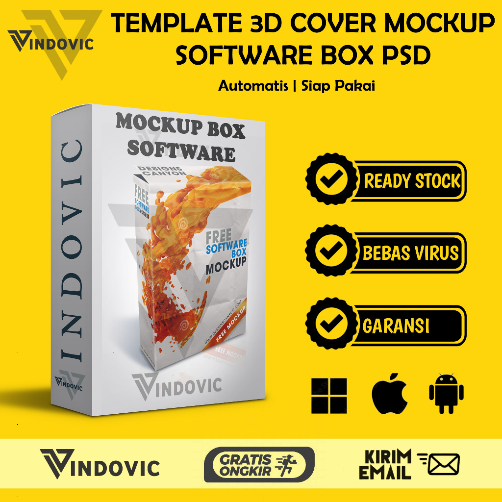 [T0301] TEMPLATE 3D COVER MOCKUP SOFTWARE BOX PSD