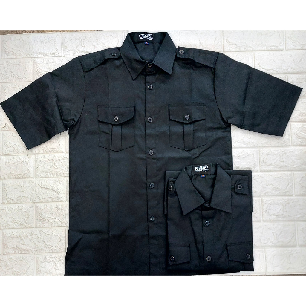 Kemeja PDL/PDH American Drill Premium Hitam