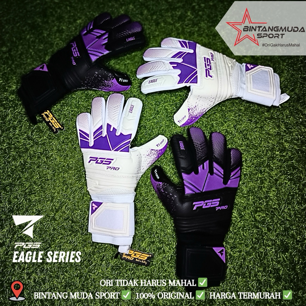 SARUNG TANGAN PGS EAGLE SERIES BLACK/PURPLE