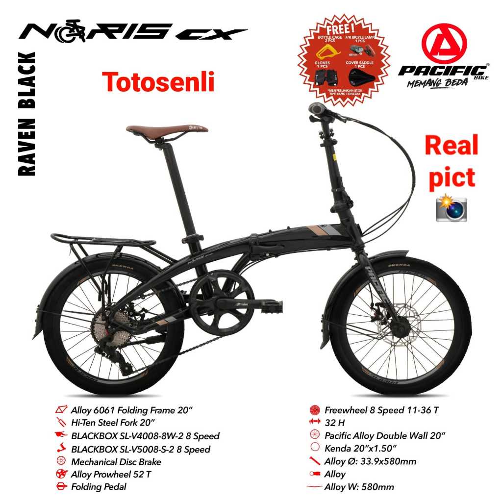 SEPEDA LIPAT 20 INCH BY PACIFIC NORIS CX SEPEDA LIPAT COCOK UNTUK DEWASA