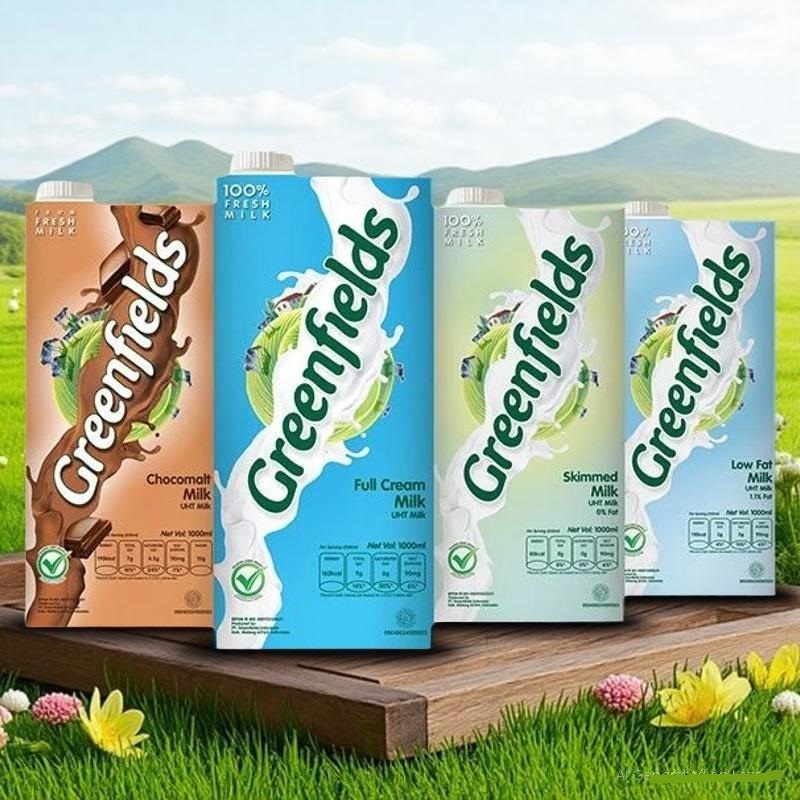 

Susu UHT GreenField 950 ml All Varian Susu Green Field Full Cream Coklat Skim Low Fat
