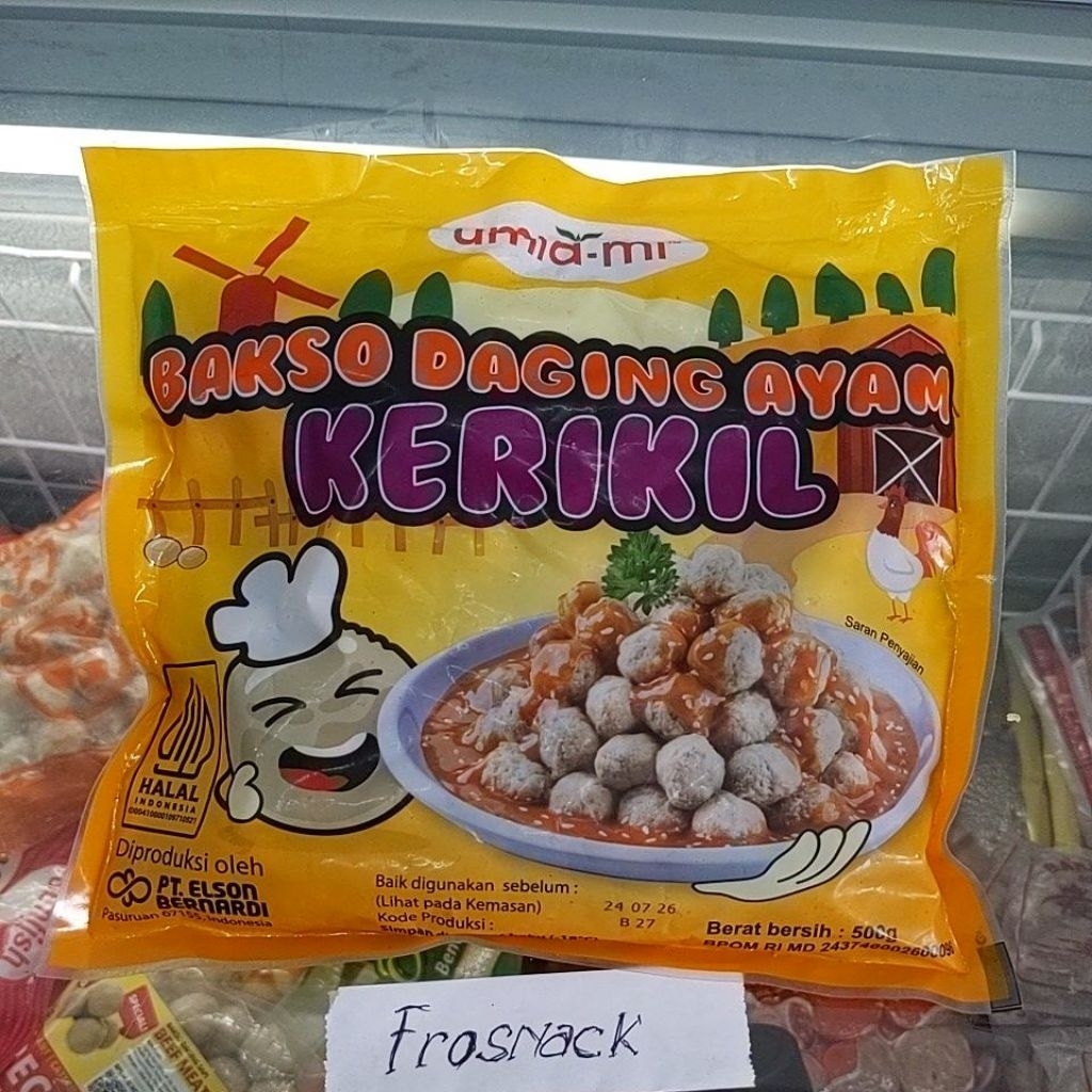 

Bakso kerikil umiami 500g daging ayam