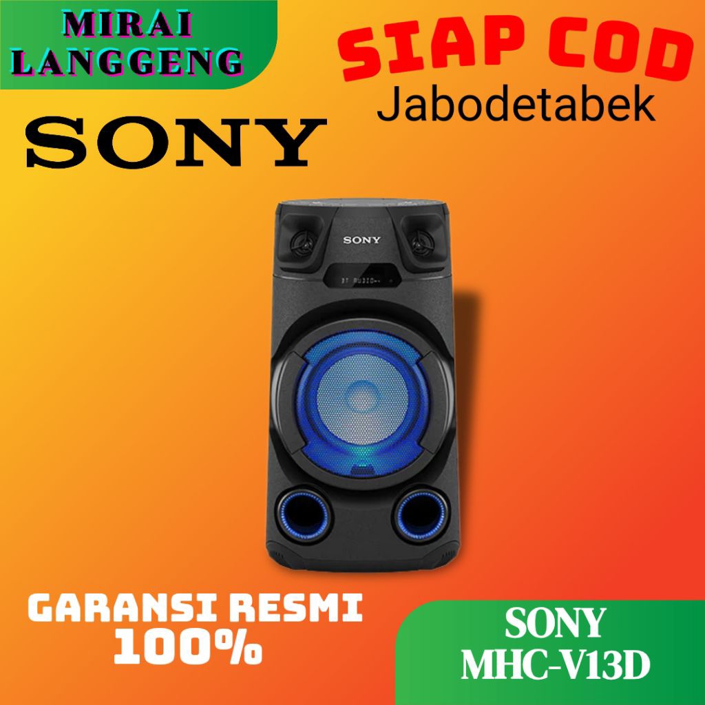 SONY MHC-V13D SPEAKER PARTY HIGH POWER AUDIO MHCV13D SPEAKER KAROKE MHC V13D MHC-V13