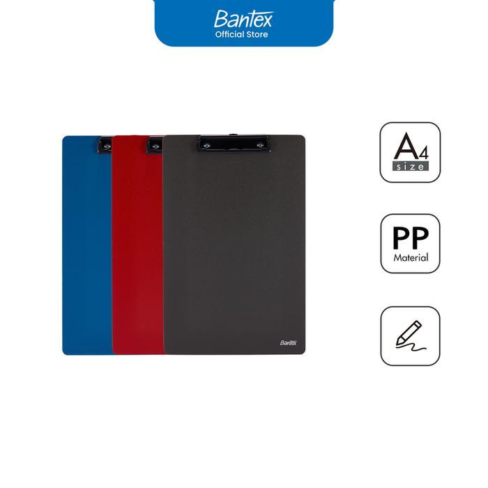 

Bantex Papan Jalan A4 / Clipboard / Alas Menulis Bahan PP Warna Klasik BF7501