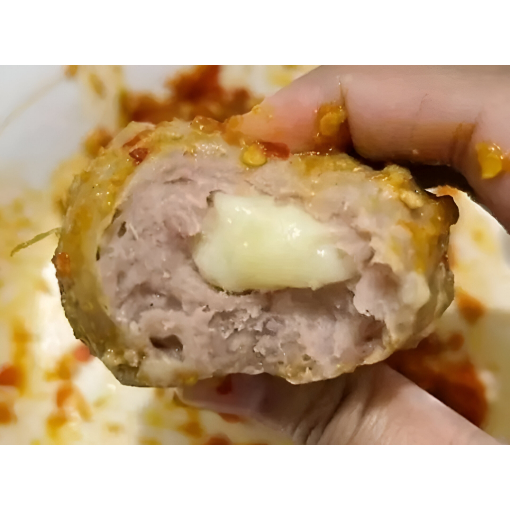 

BAKSO URAT JUMBO KEJU MOZARELLA CHILI OIL PEDAS | 3 PCS | KEJU LUMER | MAKANAN INSTAN