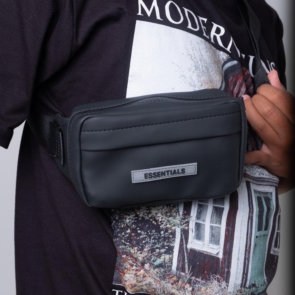 FOG Essentials Rubber Patch Crossbody Bag | Sling Bag Fear Of God Essentials | Tas Essentials