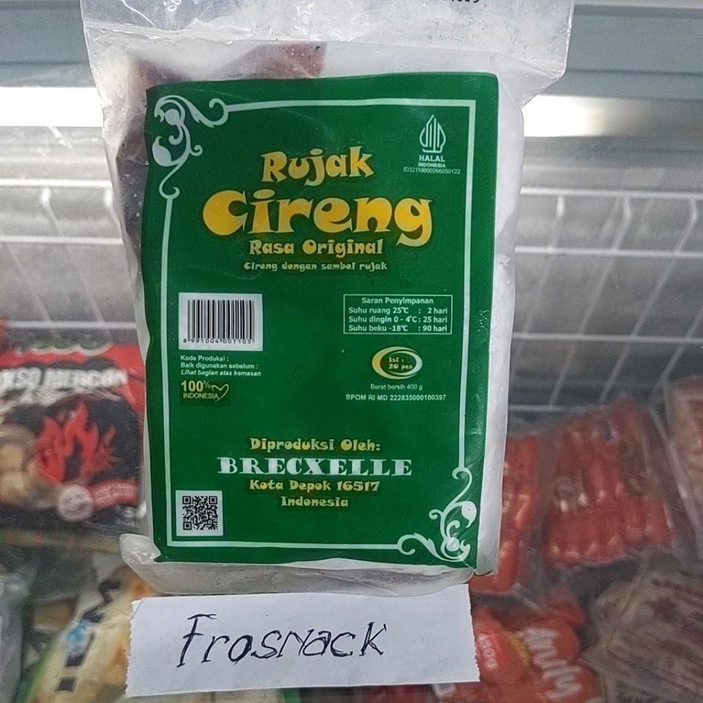 

Rujak cireng isi 20 400g brecxelle