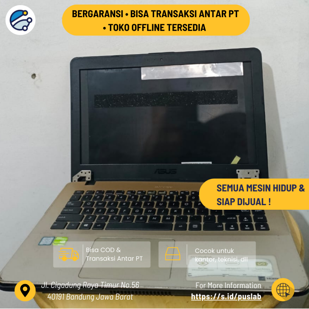 Mesin Laptop Mati / Motherboard Rusak / Mobo Notebook Pretelan / Mainboard Copotan Untuk Service Don