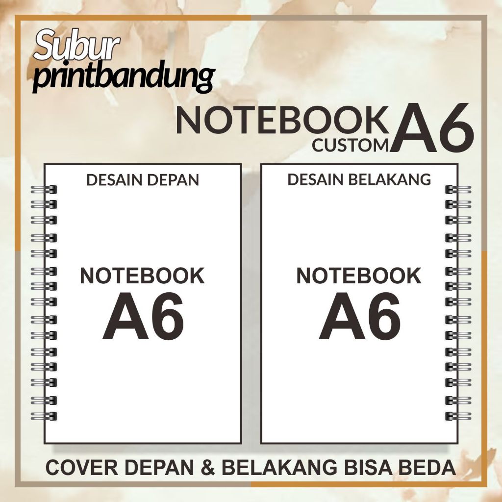 

NOTEBOOK SPIRAL A6 CUSTOM | MURAH | CEPAT