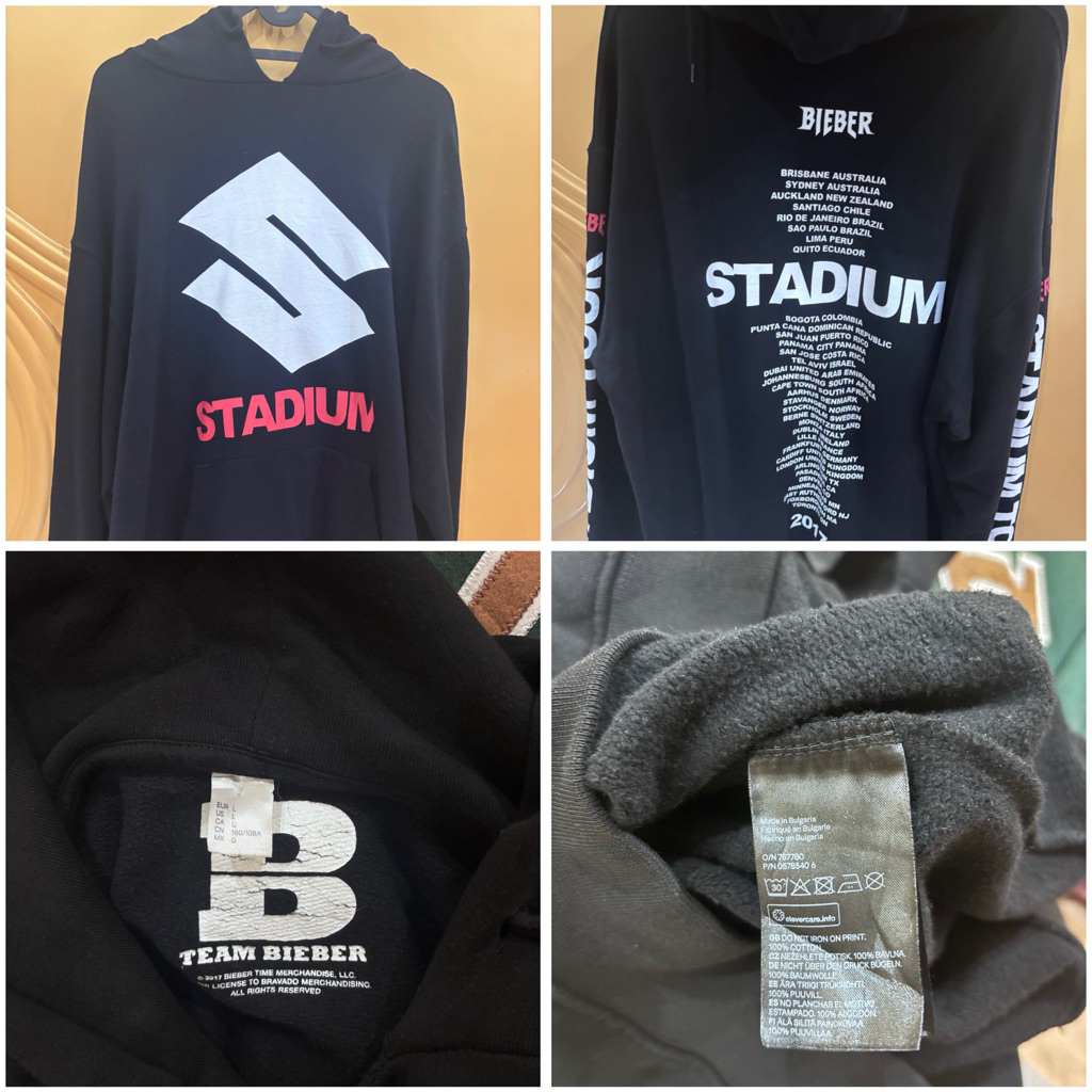 Hoodie Stadium Tour Justin Bieber