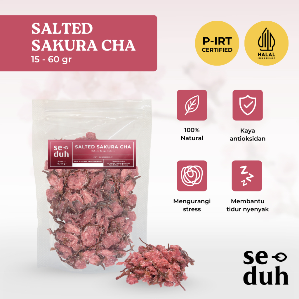 

SEDUH TEA & TISANE | Teh Bunga Sakura / Cherry Blossom Tea / Flower Tea 15gr - 60gr