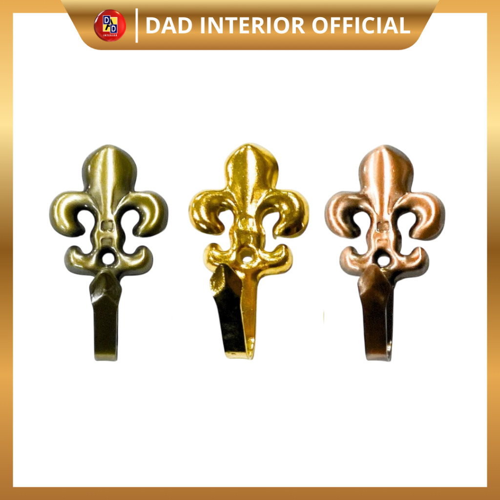 Hook Gorden Aksesori Gorden Minimalis Cantolan Samping Gorden Pengait Gorden (Mahkota)