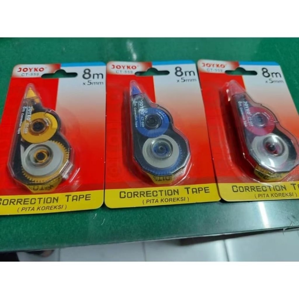 

[BOX ISI 12] CORRECTION TAPE CT-559 JOYKO 8m x 5mm