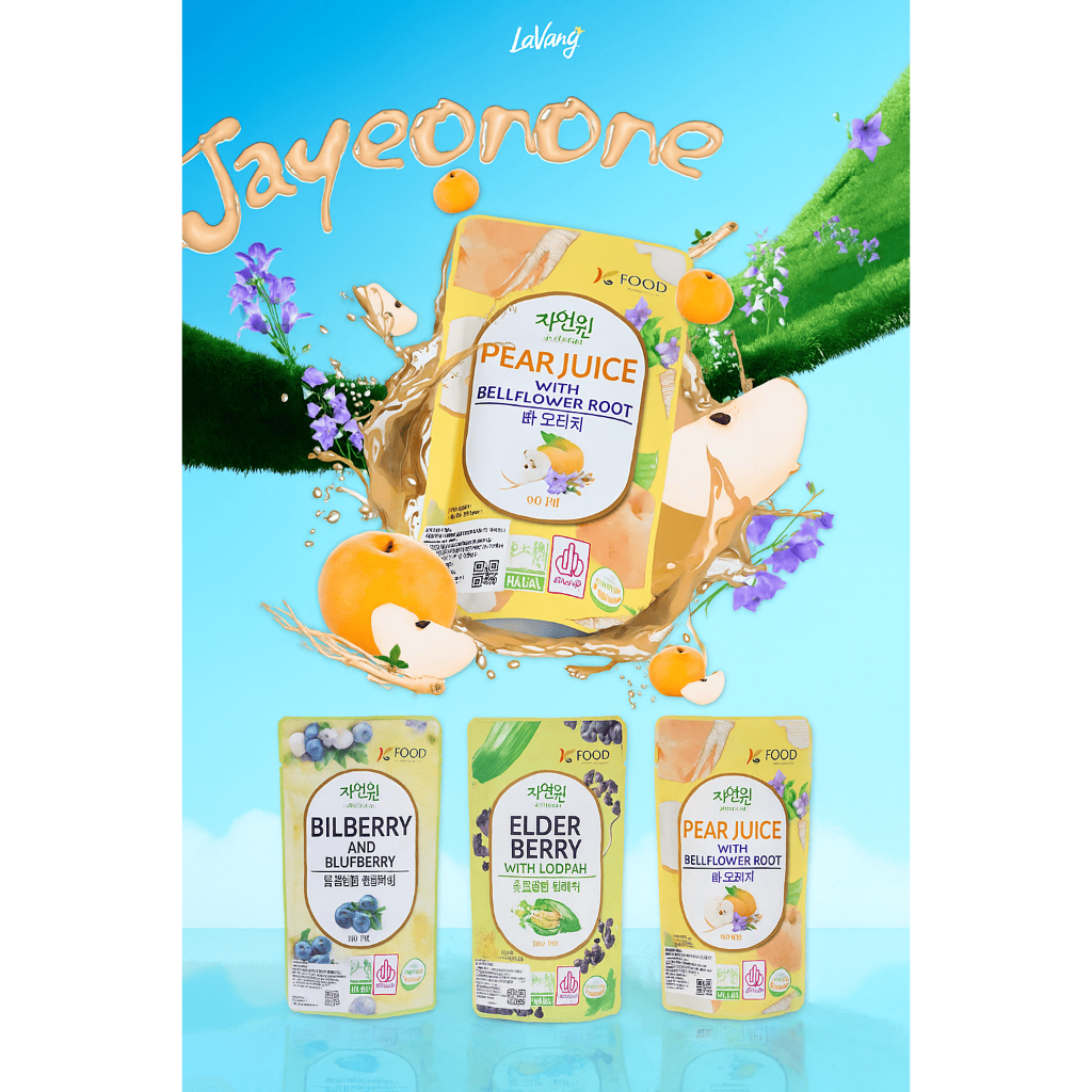 

1 Dus Isi 30 Pcs Jayeonone Korean Healthy Pouch Drink Rasa Pear Juice, Elderberry dan Blueberry