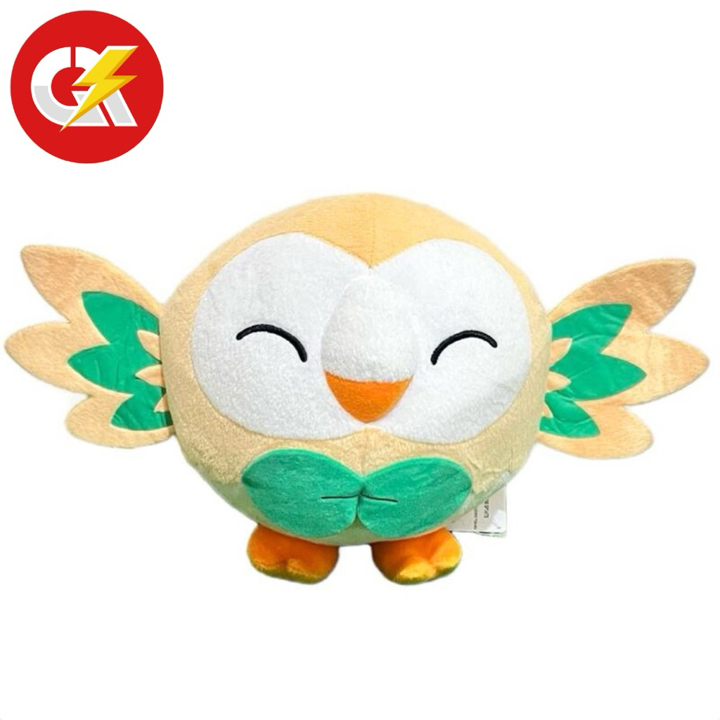 Boneka Plush Pokemon Rowlet Happy Face Original Banpresto Pokemon