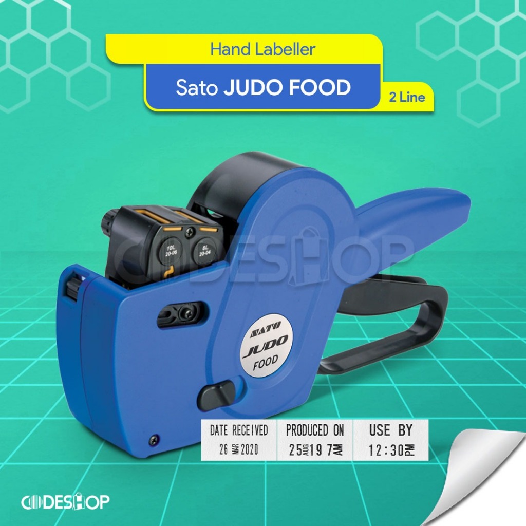 

Handlabel SATO JUDO 22 Mesin Label Harga Hand Labeller 2 Baris Angka Huruf
