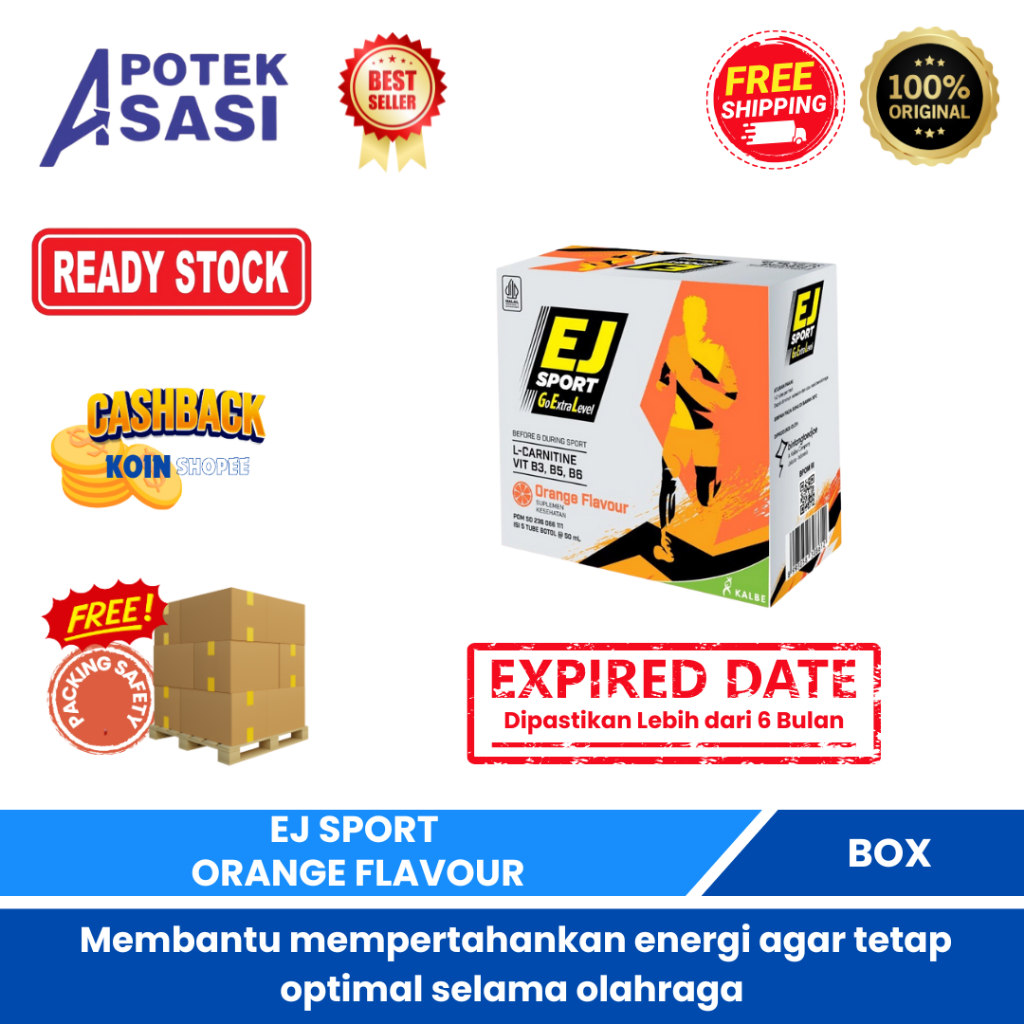 

EJ Sport orange flavour BOX