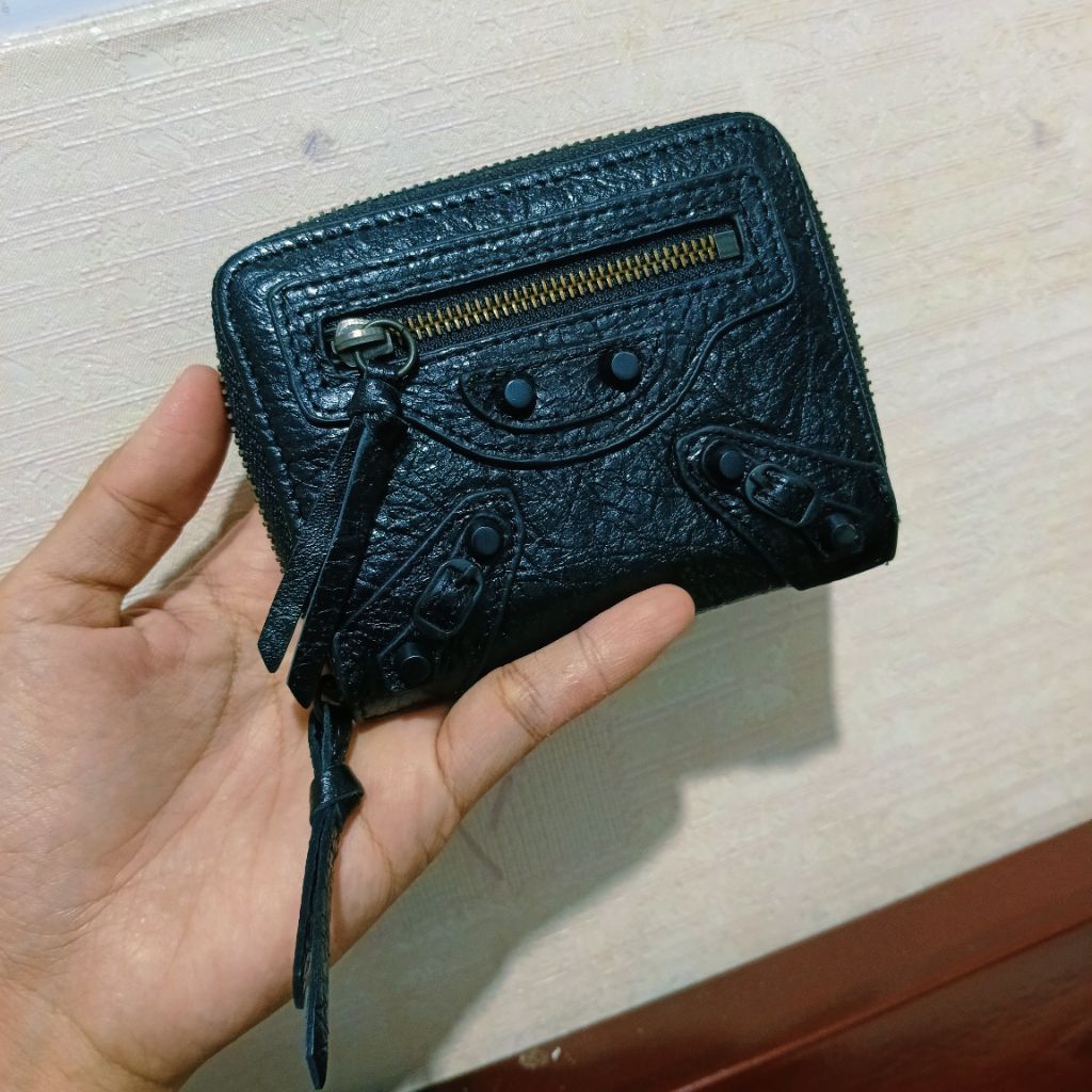 dompet ala balen hitam kulit asli new