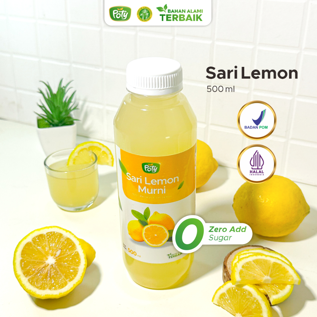 

Poty Sari lemon Diet Murni BPOM Alami 500 ml Poty