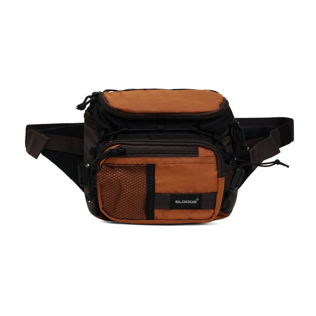 TAS SELEMPANG WAISTBAG BLOODS SCARZ BROWN ORIGINAL.