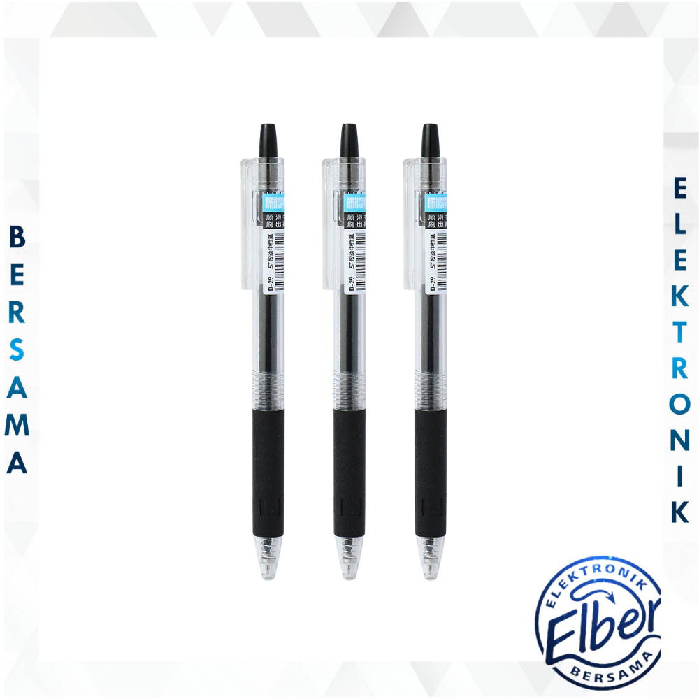 

ELBER Pena Gel Simple / Pena Polos Mechanical Stationary Alat Tulis Sekolah Kantor / Pulpen / Pena Mekanik Cetekan Y3439