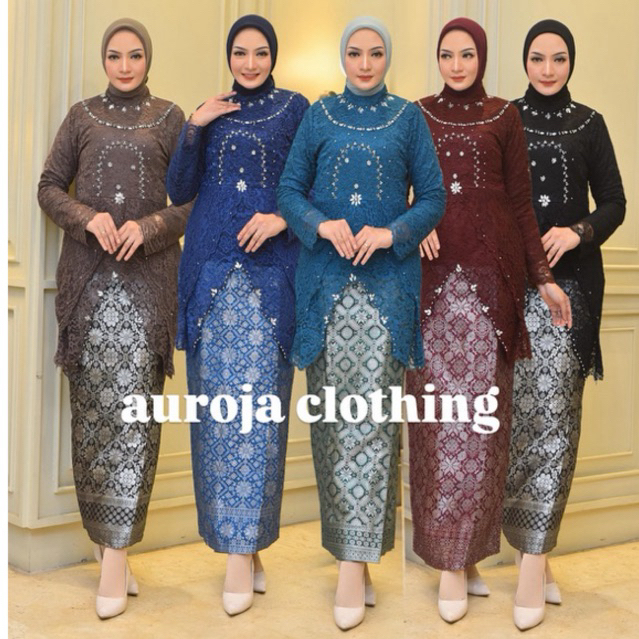 Kebaya Tunik Clarisa Payet/Kebaya Wisuda Lamaran/Tunangan Batik/ Baju Couple Kondangan/Terbaru Kebay