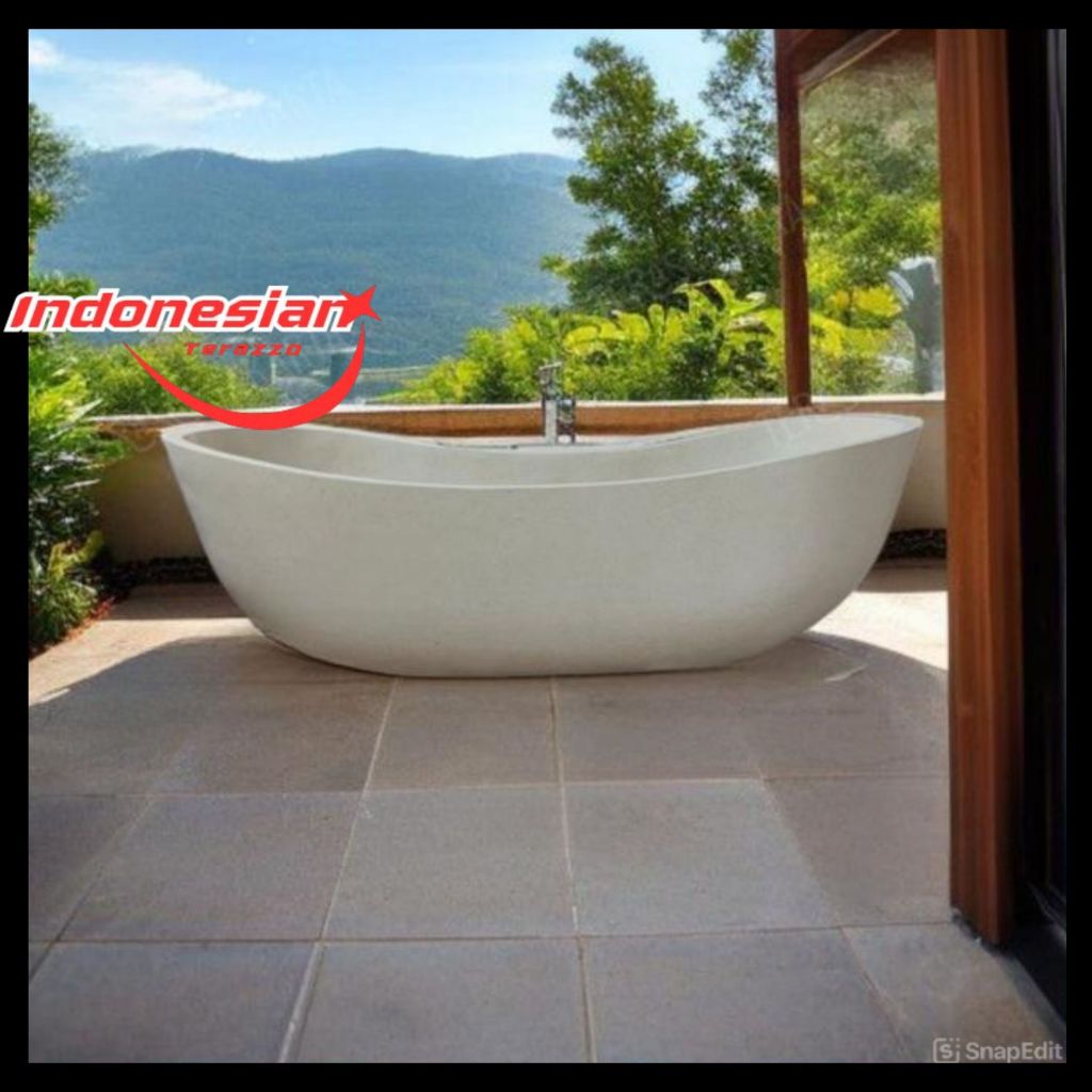 Bathtub Teraso Aesthetic P 120cm | Tempat Mandi Terazzo