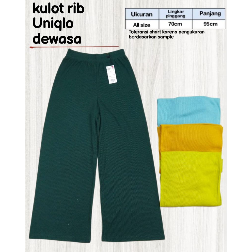 kulot rib uniqlo