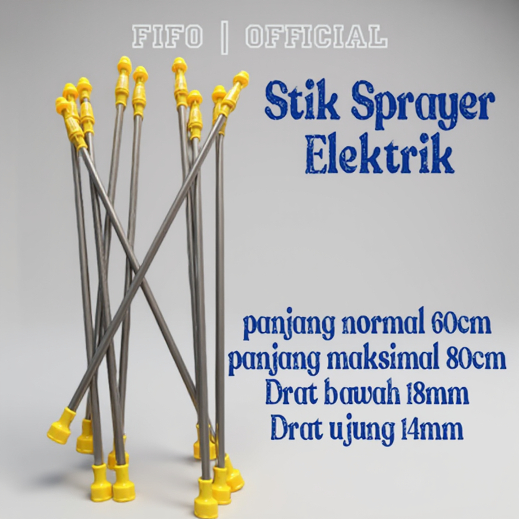 Stik Sprayer Elektrik Teleskopik 80cm/ Stik Sprayer Elektrik Universal
