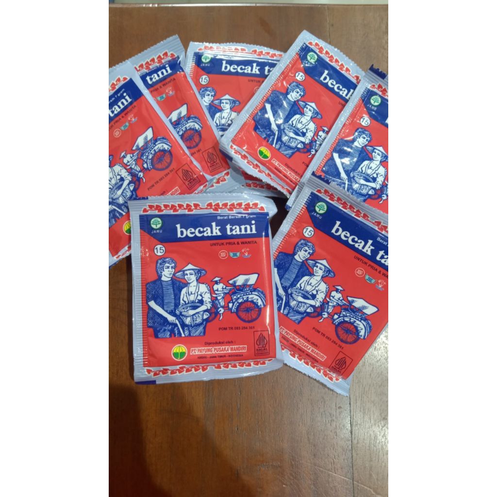

jamu pegal linu / jamu becak tani 1 pack isi 25 sachet original