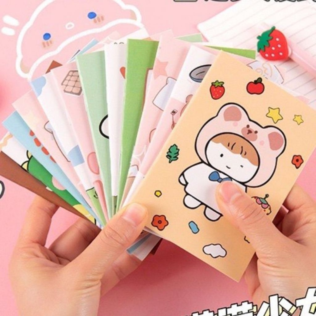 

LILIANASTORE.ID Notebook Mini Lucu A6 | Buku Catatan Saku Imut Kartun Anak Dewasa