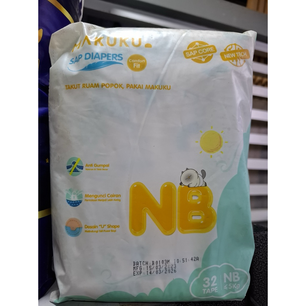 Makuku tape diapers/pampers termurah