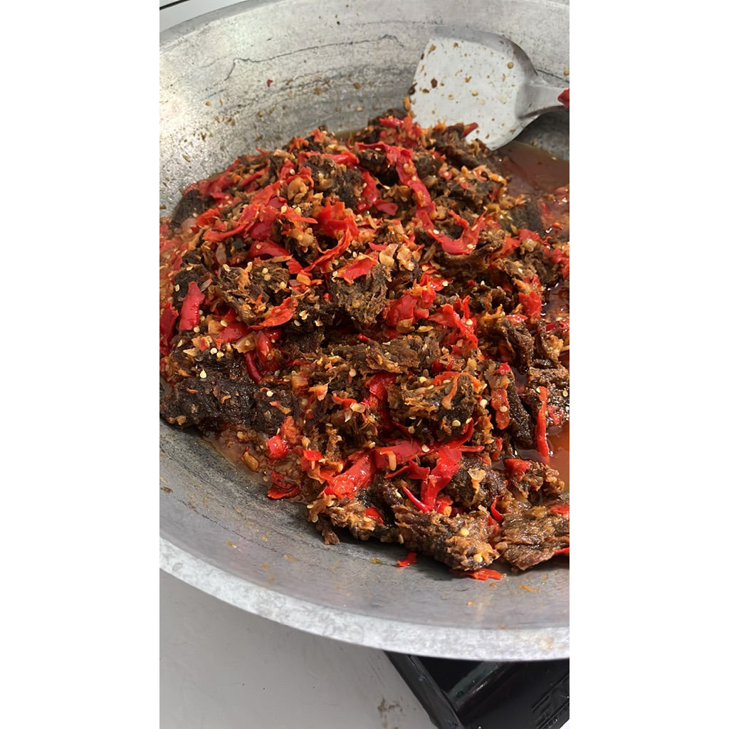 

Dendeng Balado extra pedas 250gr