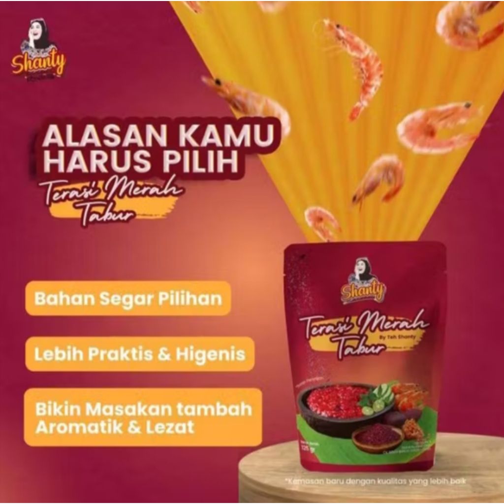 

terasi teh shanty kemasan pouch