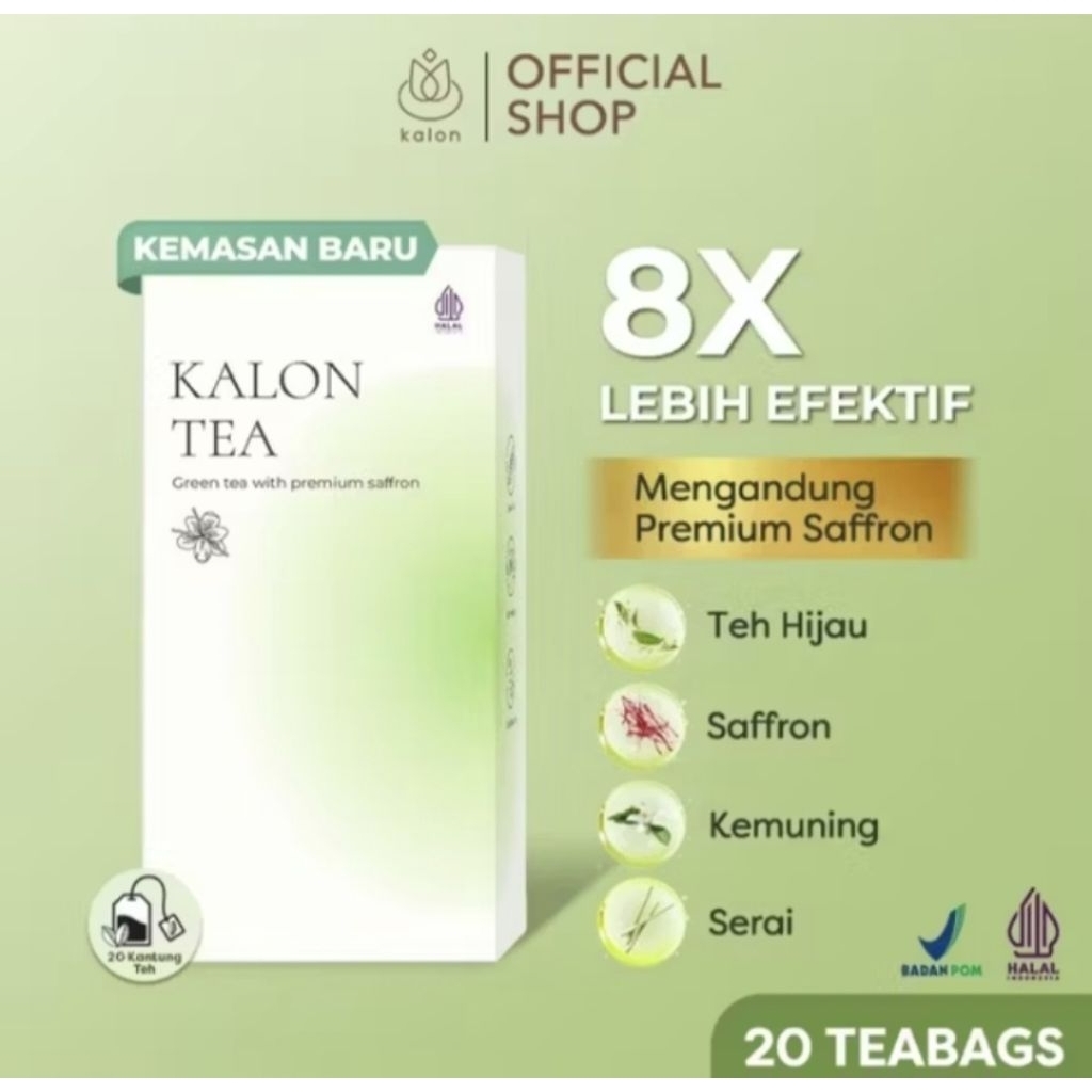 

Kalon Teh Hijau Premium Saffron | Teh Pelangsing Herbal | Teh Hijau | Pelangsing BPOM