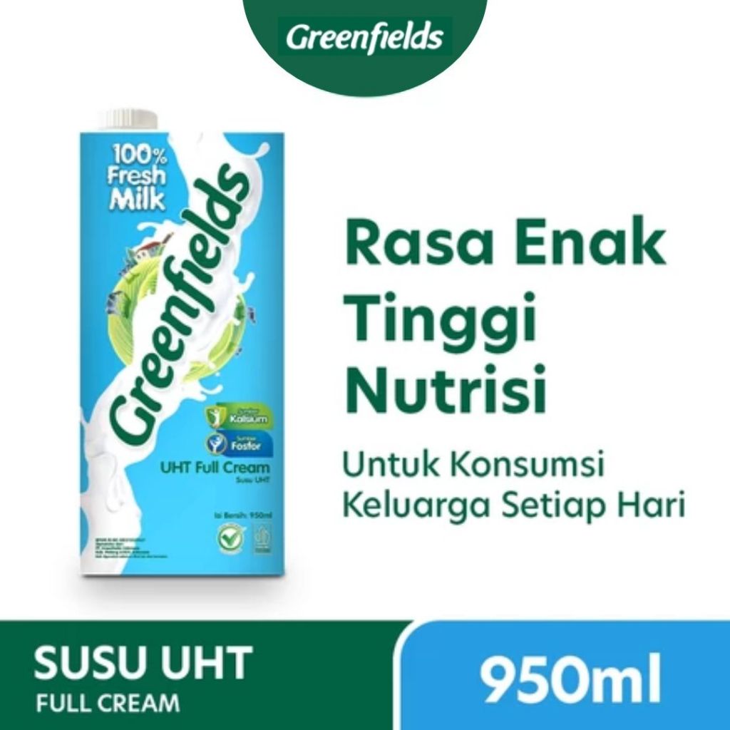 

Susu Greenfields UHT Full Cream 950ml