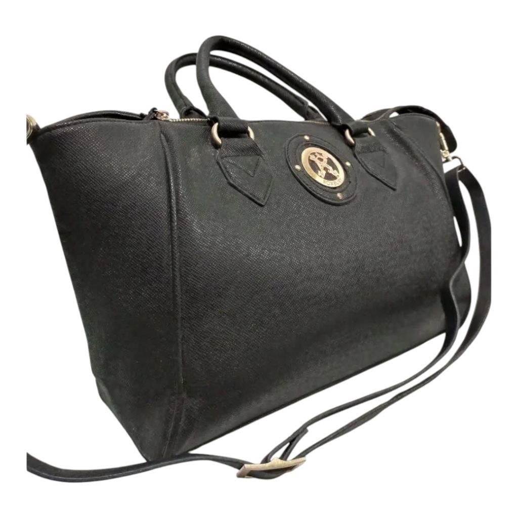 Tas Selempang Jumbo Besar Wanita Kulit Hitam Mewah