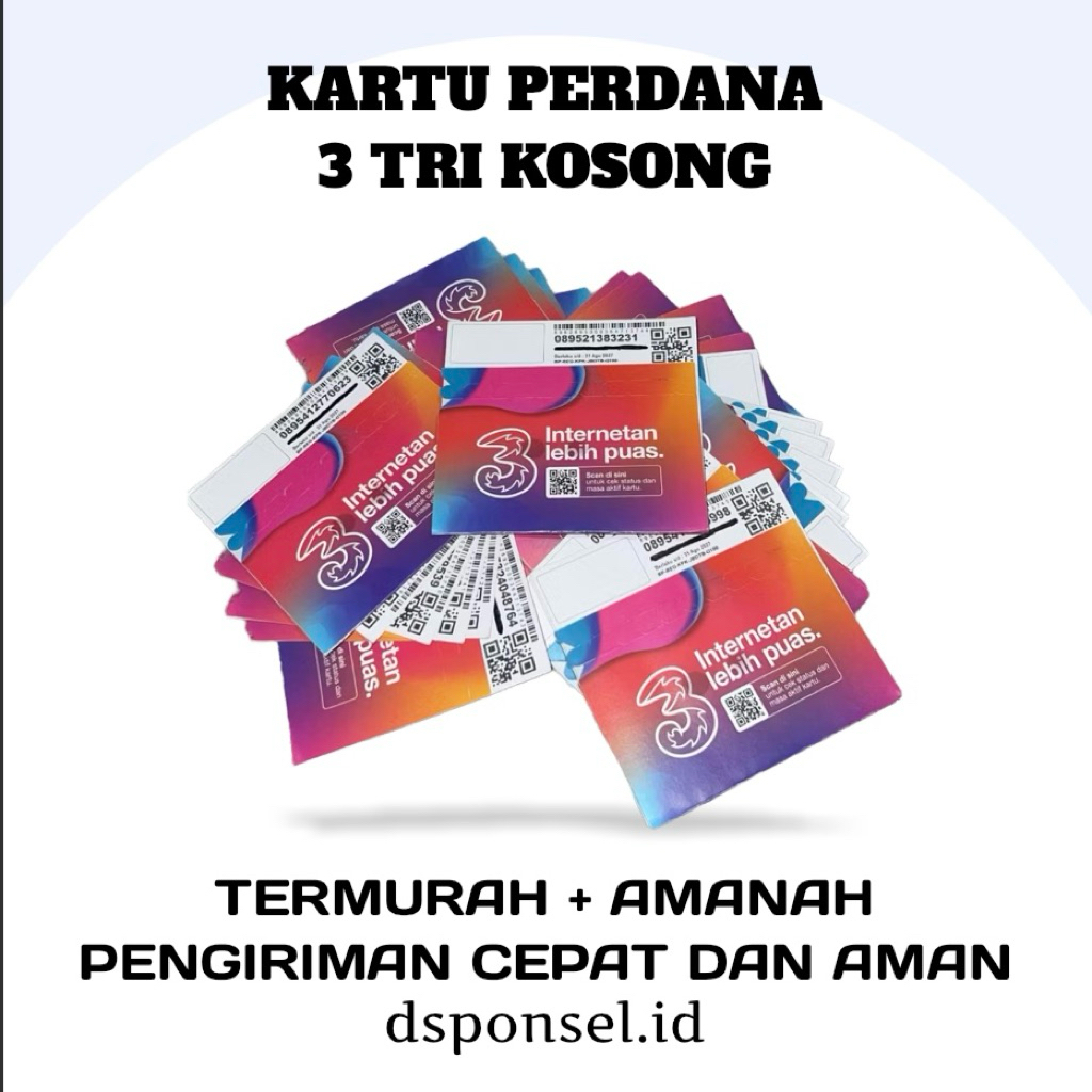 Kartu Perdana 3 Tri Kosong (SEGEL)